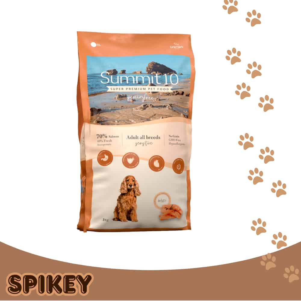 SUMMIT 10 סאמיט 10 גריין פריי סלמון לכלב 3 ק"ג