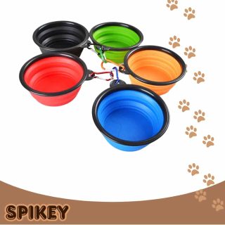 POPETS קערה מתקפלת צבעונית מסיליקון 1 יח'