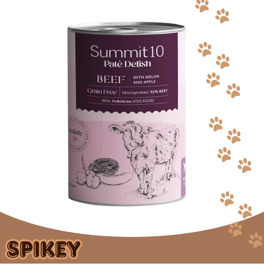 SUMMIT 10 שימור סאמיט 10 לכלב בקר מלון ותפוח 400 גרם
