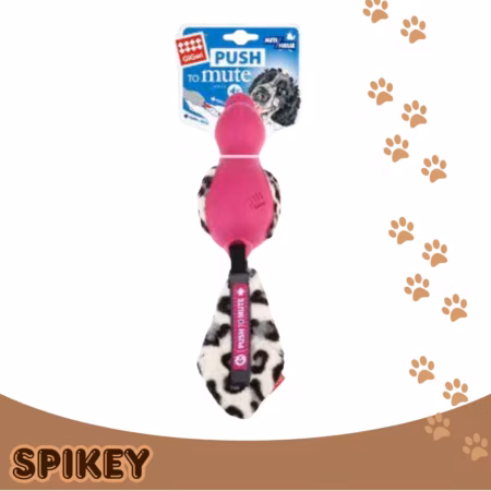 GIGWI גיגווי ברווז גומי ופרווה מצפצף ורוד