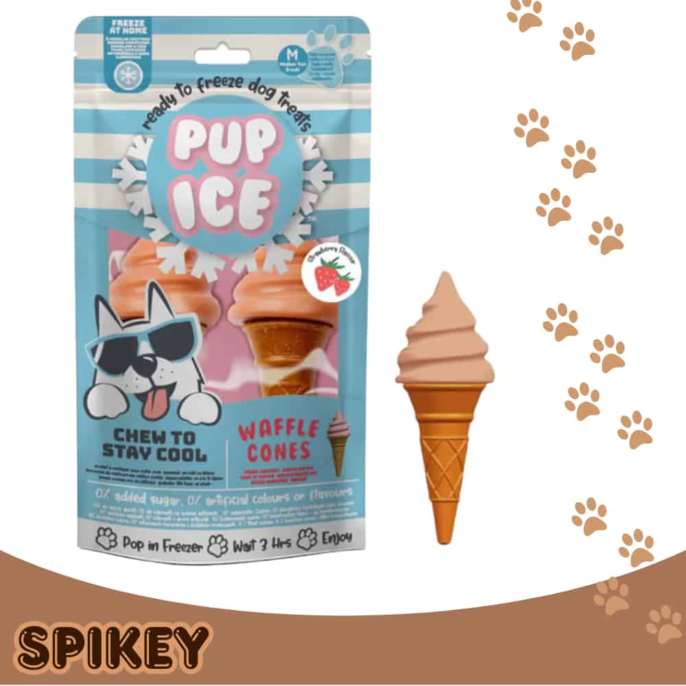 PUP ICE פופ אייס ארטיק לכלב בטעם ופל וניל 90 גרם