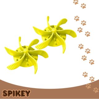 WIGGLE ספירלה להאכלה איטית מסיליקון בצבע צהוב