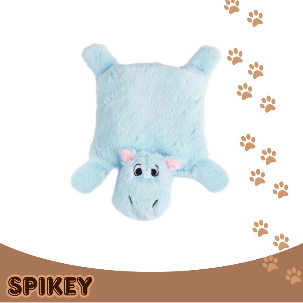 FOFOS צעצוע מצפצף לכלב בצורת שור כחול עם 3 צפצפות