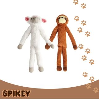 FOFOS סט 2 בובות פרווה לכלב בצורת עצלן וכבשה