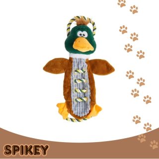 FOFOS צעצוע משיכה ונשיכה לכלב בובת ברווז גדולה+חבל