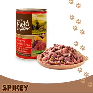 SAM'S FIELD סמס פילד מזון רטוב בטעם בקר דלעת אפונה 400 גרם