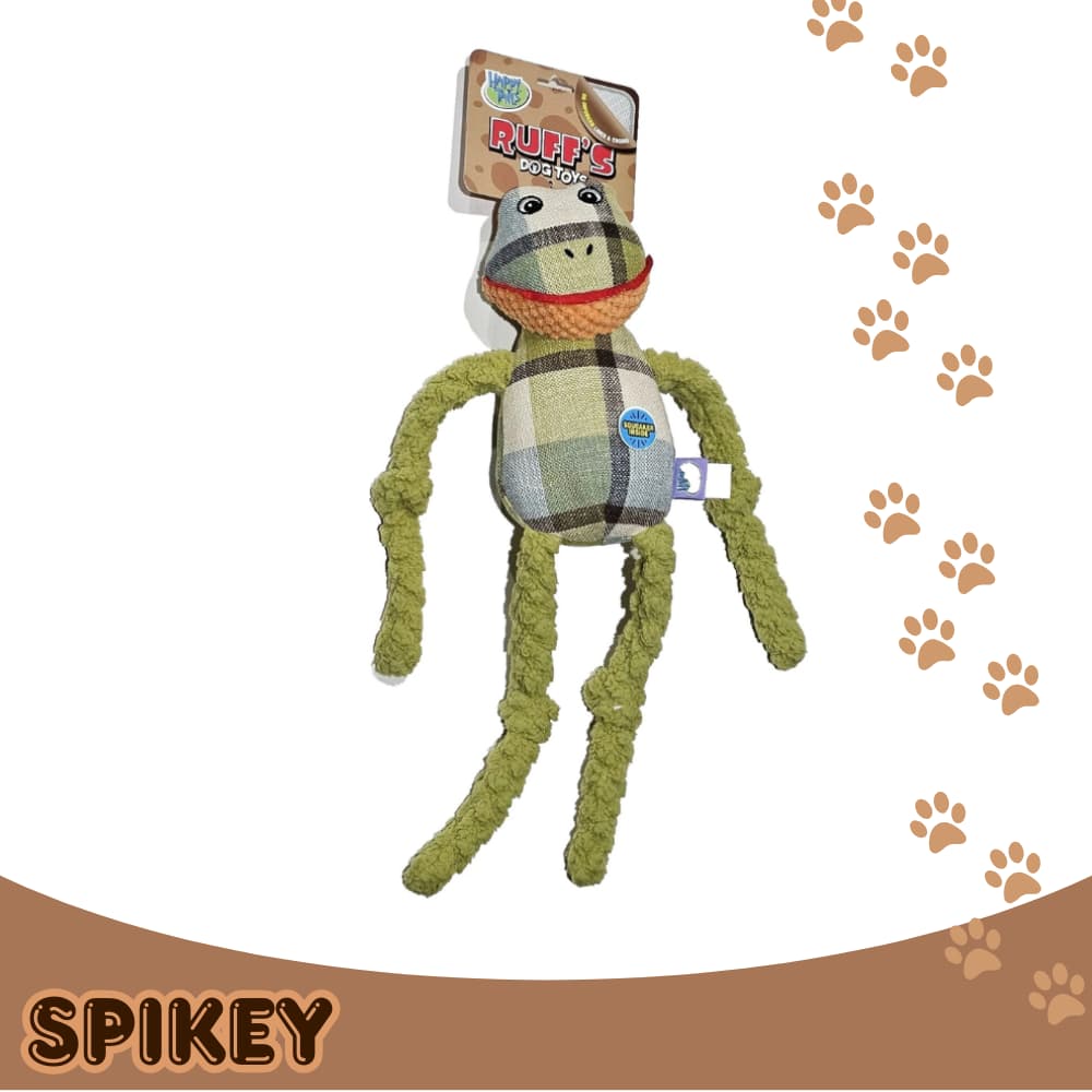 HAPPY TAILS בובה לכלב צפרדע עם צפצפה סדרת RUFF'S