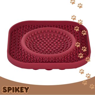 FREEDOG פרידוג משטח ליקוק נדבק+קערה17.7X16.3 בורדו