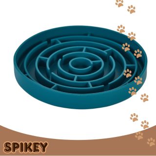 FREEDOG פרידוג משטח ליקוק+קערת האכלה איטית כחול